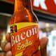 Bacon soda (Image by Monica) is a little sweet carbonated drink that tastes like bacon.