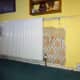Smaller radiator installed in the main bedroom