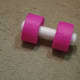 Foam Noodle pushed over PVC Cap, and Jug Line set aside to allow glue to set