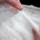 Cashmere fibers are very fine, soft, and strong.