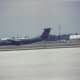 A C-141B landing at Joint Base Andrews, MD.