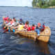 Voyageurs National Park participates in the Ranier Days celebration by providing north canoe rides.