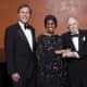 National Endowment for the Arts Chairman Dana Gioia and the first NEA Opera Honorees in 2008: diva Leontyne Price at age 81, composer and librettist Carlisle Floyd, and impresario Richard Gaddes. 