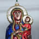 Finished Ornament Hanging in Sales Room; the Always Popular Our Lady of Czestochowa - the Black Madonna of Jasna Gora