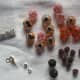 Beads, crimps and alligator clip