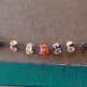 Beads anchored to monofilament without crimps.
