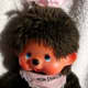 Monchhichi with blue eyes