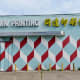 Red & Teal Diamonds on Chinatown Printing & Graphics building at 2102 Leeland Street in Houston
