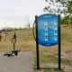 One of the exercise stations in the park 