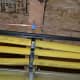 An example of the CSST gas line being properly secured to an overhead beam on our basement ceiling