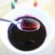 Mix the food coloring until it creates an even color.