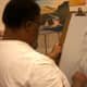 My friend drawing from a live model.