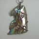 Wire Wrapped Abalone Shell Pendant # 4 Front