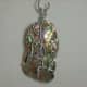 Wire Wrapped Abalone Shell Pendant # 5 Back