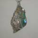 Wire Wrapped Abalone Shell Pendant # 3