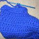 After turning right side out add a cuff to the slippers