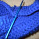To complete the slipper sew or crochet into a toe and heel wrong side out