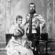 Tsar Nicholas and his wife Alexandra their engagement photo.