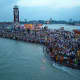 Hindu Devotees Gathering at Har ki Pouri - Haridwar