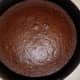 devil's food cake, fresh from the oven and ready to cool