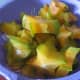Cutting star fruit