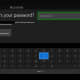 Enter your password using the onscreen keyboard, and then press "Start."