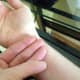 2. Now use your thumb to locate the pressure point which will be just bellow your three fingers.