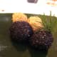 Korean rice cake with sesame seeds