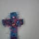 Fiber Cross: this one is on a cardboard cross.