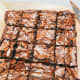 Slice the brownies and enjoy with a glass of milk! 
