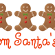 Personalized Santa letter 1: gingerbread men