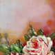 Pink watercolor vintage roses clip art