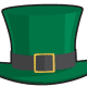 Leprechaun's green St. Patrick's Day top hat 