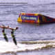 Some of the acrobatics performed on water 