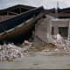 Rear of buldings on Main Street, Tehachapi, California. Steinbrugge Collection, Earthquake Engineering Research Center, UC Berkeley
