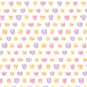 Candy hearts scrapbook paper: white background