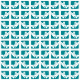 Checked hearts scrapbook paper: teal with white background