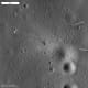 February 2011 views of Antares moon lander (right), instruments left behind (arrow, left), and astronaut tracks. Click link for a sad story: lacking LRO images, the astronauts had to turn back just before reaching a crater they were looking for.