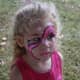 aaliyah showing off her face painting