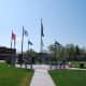 Veteran Memorial, east of the Koochiching County Courthouse.
