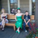 This was a struggle. He is at that age where sitting next to the Saloon Girls is just not cool.