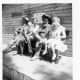 June 28, 1953 - My brother, my dad, my grandma, and me.