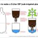 The sub-irrigation soda bottle planter method is one I only came across when I was looking for images on soda bottle terrariums.  Very cool idea!