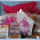 Add a little tissue paper in the gift basket for some color.
