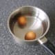 Preparing to boil eggs