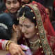An emotional moment-my daughter and my wife, during my daughter's marriage.
