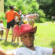 DeShawn, celebrates with his cowboy outfit after taking a horseback ride. This was a nice event for children and adults which was planned by his mother Darlena and some friends.