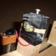 Rear view with battery and connector attached.