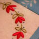 Flower Embroidery Designs on Table Mat