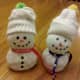 Our finished sock snowman!